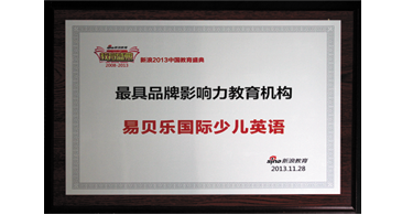 2013最具品牌影响力教育机构